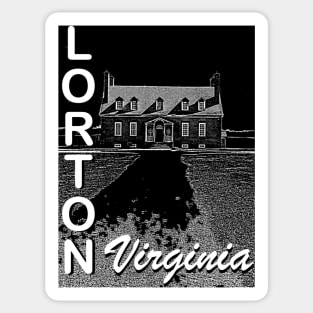 Lorton - Gunston Hall - White Sticker